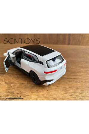Die Cast Bmw İX Metal Oyuncak Araba Jip 12 Cm Model Araç Bmw Ix Xdrive50 Kapılar Açılır Çekbırak