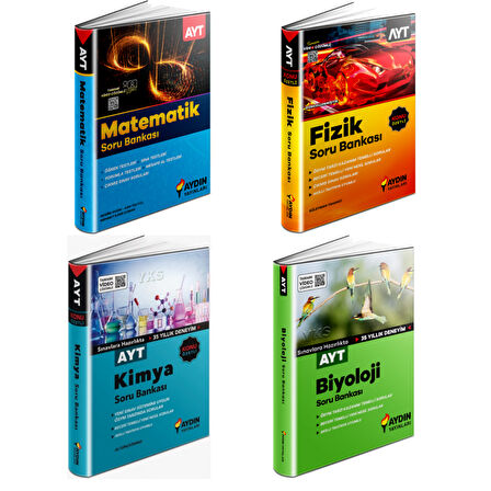 AYT Fizik & Kimya & Biyoloji & Matematik Soru Bankaları