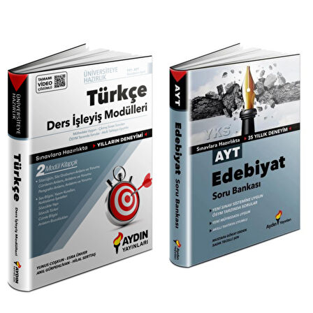 Aydın Yayınları    TYT Türkçe Ders İşleyiş Modülü & AYT Edebiyat Soru  Bankası
