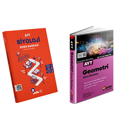 Edu Yayınları  Ayt Biyoloji & Aydın Yayınları  Ayt Geometri  Soru  Bankası