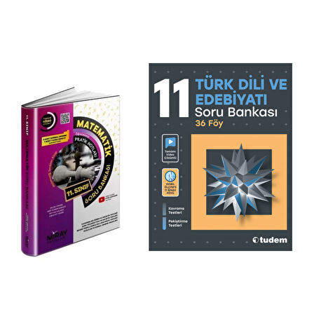 11.sınıf Matematik & Tudem 11.sınıf Türk Dili Ve Edebiyatı Soru Bankası