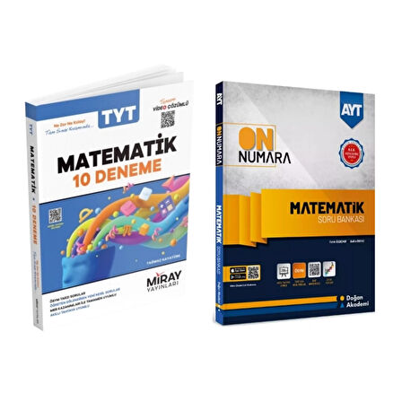 Matematik 10 Deneme & Doğan Akademi Yayınları On Numara Ayt Matematik Soru Bankası