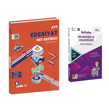 Edu Yayınları Ayt Edebiyat Net Artırıcı & Din Kültürü Ve Ahlak Bilgisi Soru Ban.