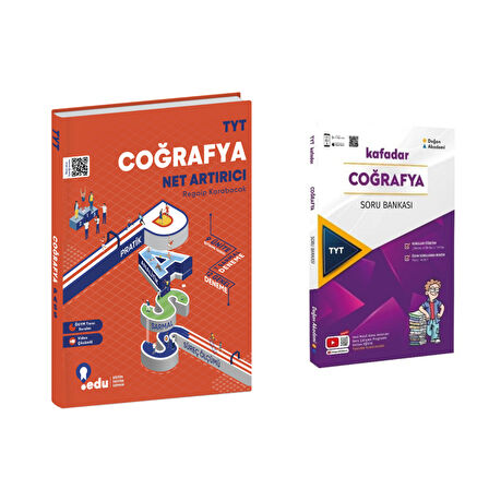 Edu Yayınları Tyt Coğrafya Net Artırıcı & Doğan Akademi Kafadar Coğrafya Soru Ban.