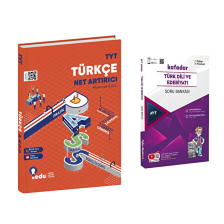 Edu Yayınları Tyt Türkçe Net Artırıcı  Doğan Akademi Kafadar Türk Dili Ve Edebiyatı Soru Ban