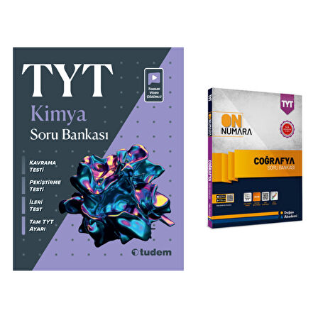 Tyt Kimya Soru Bankası & Tyt On Numara Coğrafya Soru Bankası