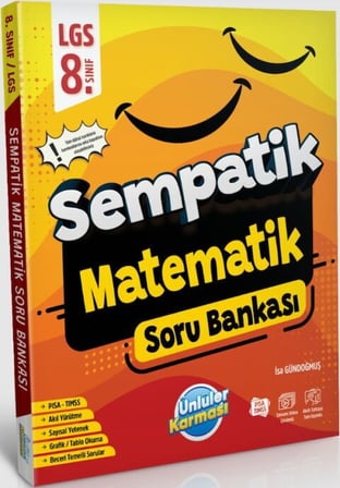 8. Sınıf LGS Matematik Sempatik Soru Bankası Ünlüler Karması