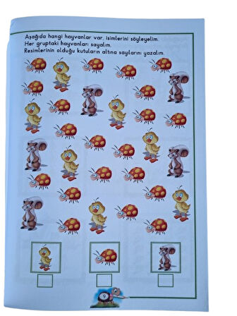 Eda ve Ege Öğreniyor Matematik 2  (10-20) Zor Matematik (64 sf) okul öncesi aktivite ve etkinlik kitabı