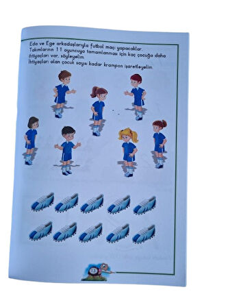 Eda ve Ege Öğreniyor Matematik 2  (10-20) Zor Matematik (64 sf) okul öncesi aktivite ve etkinlik kitabı