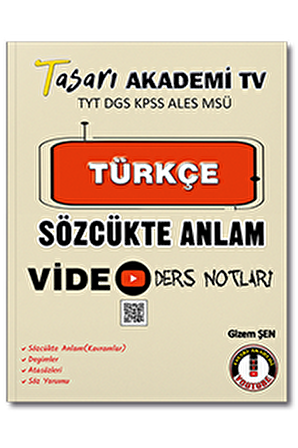 Türkçe Sözcükte Anlam Video Ders Notları