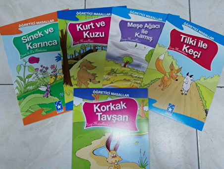 Öğretici Masallar ( 30'lu Eğik Yazılı Kutulu Kitap Takımı )