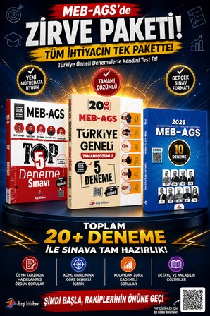 Dizgi Kitap 2026 AGS Türkiye Geneli 5 Deneme & AGS TOP 5 Deneme & AGS Tüm Dersler 10 Deneme Tekrar Akademi Seti