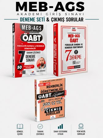 Dizgi Kitap 2026 ÖABT Rehberlik 7 Deneme + Çıkmış Sorular & Pegem ÖABT Rehberlik Deneme Seti