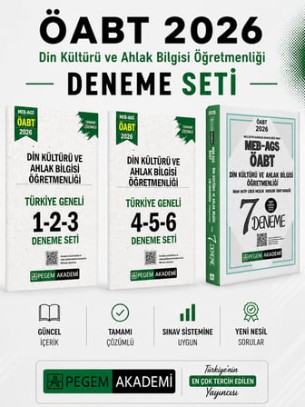 Pegem 2026 MEB AGS ÖABT Din Kültürü ve Ahlak Bilgisi Deneme & Türkiye Geneli Deneme Seti