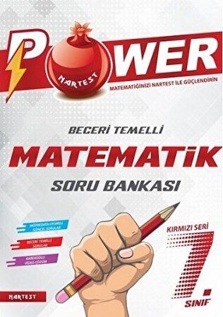 Nartest 7.Sınıf Kırmızı POWER Matematik Soru Bankası