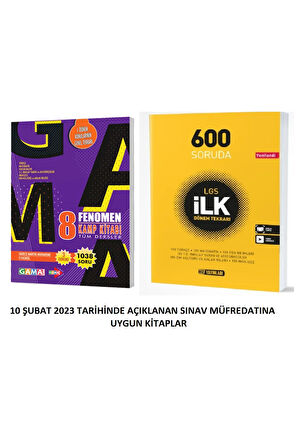 Gama Fenomen Lgs 8. Sınıf 1. Dönem Kamp Kitabı + Hız Ilk 600 1. Dönem Tekrar Kitabı Şubat 2023