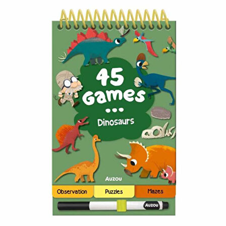 Auzou 45 Games - Dinosaurs