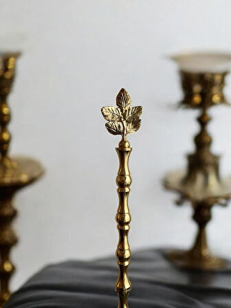 GOLD YAPRAK DETAYLI YEŞİL MERMER KAĞIT HAVLULUK