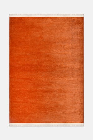 Aheste Kiremit Yumuşak Dokulu Halı | Yıkanabilir Kaymaz Tabanlı Modern Kilim Robot Süpürgeye Uyumlu
