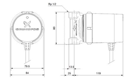 Grundfos Comfort 15-14 B PM Sirkülasyon Pompası