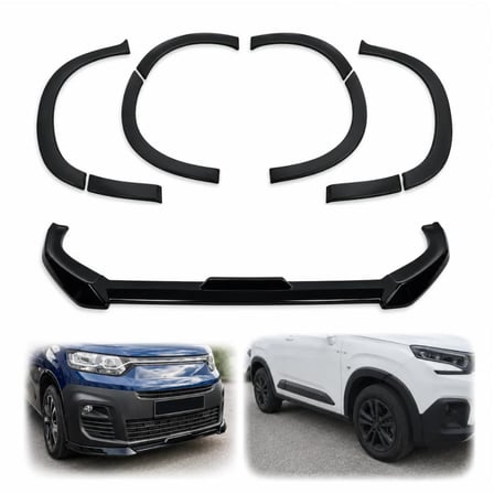 Citroen Berlingo Ferrous 8li Çamurluk Koruma Dodik ve Ön Tampon Lip Eki 2019 ve Üstü