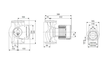 Grundfos MAGNA3 65-120 F 340 Frekans Konvertörlü Sirkülasyon Pompası