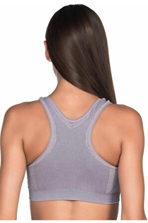 Kadın Gri Seamless Double Toparlayıcı Büstiyer Sütyen 4026