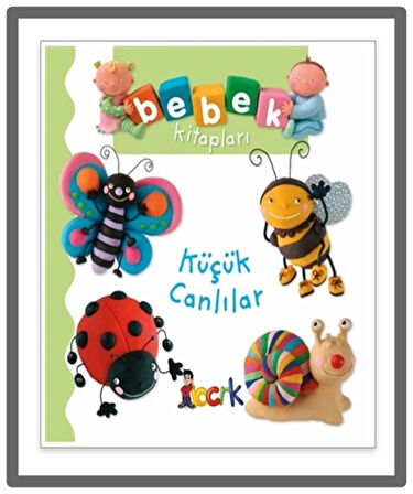 Bıcırık - Bebek Kitapları Küçük Canlılar ve Kalın Yapraklı Eğitici Kitap - 2 Kitap
