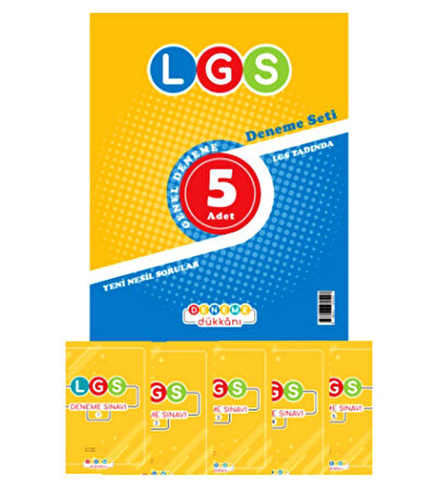 Deneme 8.Sınıf Lgs Deneme Seti 5Li ve İngilizce Hikaye 9789754764444