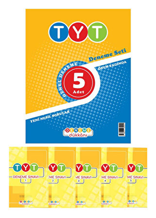Deneme Tyt Deneme Seti 5Li ve Tyt Biyoloji Yaprak Test 9786051875347