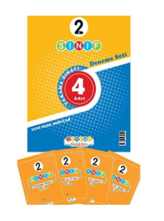 Deneme 2.Sınıf Deneme Seti 4Lü ve 2.Sınıf Türkçe Defter Ktabım 9786051479811