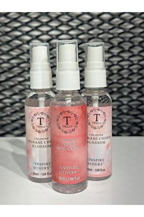 Kolonya Amber Romantik 3'lü Paket Unisex Koku 80 Derece Kolonya 50ml Kolonya50ml1