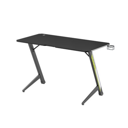 Viyero AXIS Z-Ayak RGB Aydınlatma Karbon-Fiber Oyuncu Masası 15mm 120x60x75cm GD-12002E-6-BLK