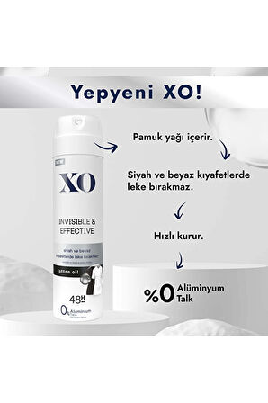XO Deo 150ml Women Invisible & Effective (2 Lİ SET)