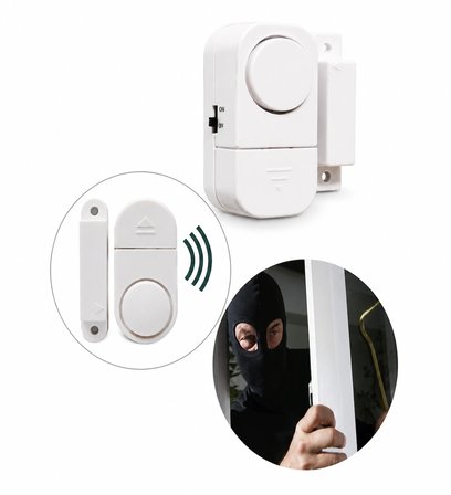  Kapı ve Pencere Manyetik Alarm 90DB Yüksek Sesli Güvenlik Uyarı Cihazı Pilli Kolay Montajlı Hırsız Alarm Sensörü Ev Ofis Balkon Çekmece Dolap Için Kapı Açılınca Çalan Alarm