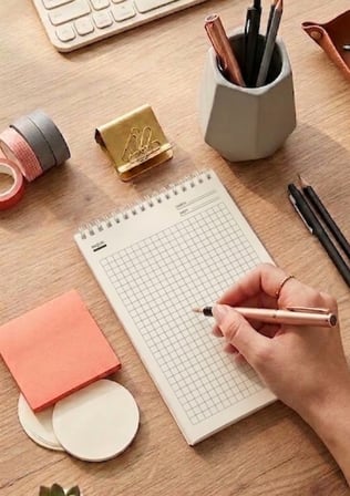 A5 Not Defteri Siyah Beyaz Kaktüslü Kapak Kareli Defter 50 Yaprak 2'li Set