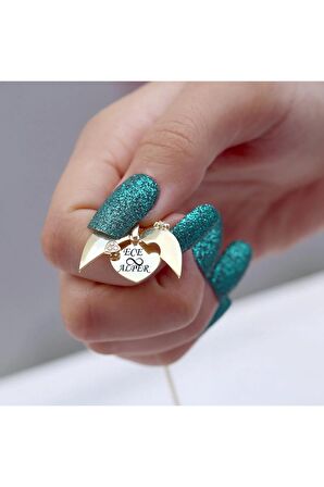 Aşk Kolyesi, Isimli Kolye, Kalp Gümüş Kolye,açılıp Kapanan Gümüş Kolye