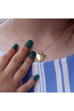 Aşk Kolyesi, Isimli Kolye, Kalp Gümüş Kolye,açılıp Kapanan Gümüş Kolye