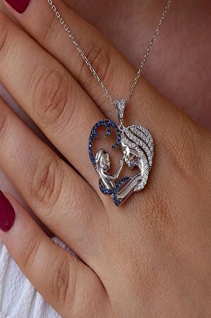 Anne Bebek Gümüş Kolye