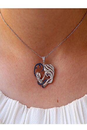 Anne Bebek Gümüş Kolye