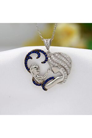 Anne Bebek Gümüş Kolye