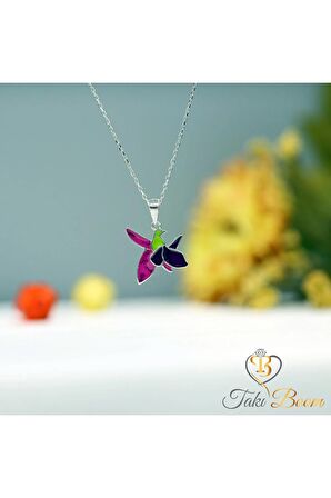 Azerbaycan Hari Bülbül Gümüş Kolye