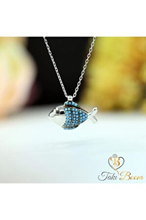 Balık Gümüş Kolye