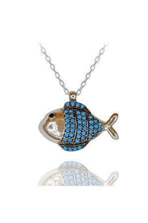 Balık Gümüş Kolye