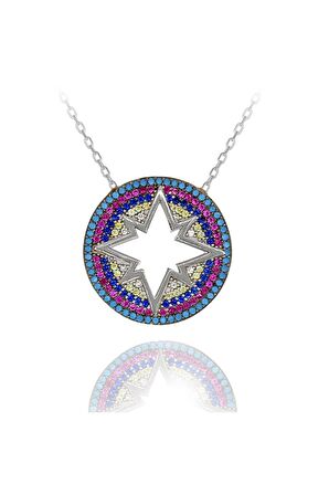 Kuzey Yıldızı Kolye 925 Ayar Gümüş