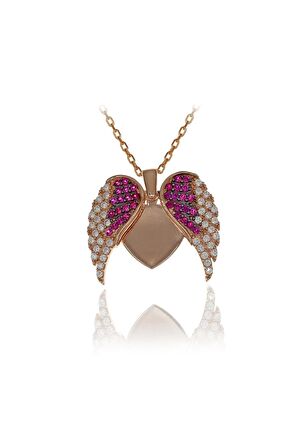 Kişiye Özel Melek Kanadı Isimli Gümüş Kolye