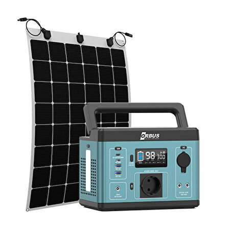 Orbus 300W Taşınabilir ve DMR-TECH 110W Esnek Panel