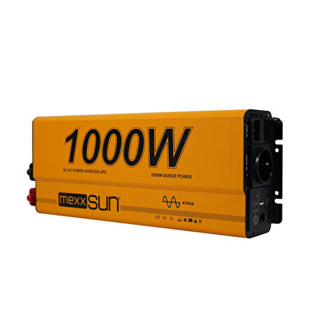 Mexxsun Tam Sinüs UPS (Remote Ekran) 12V 1000W