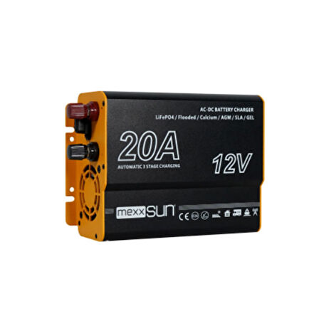 Mexxsun AC-DC Akü Şarj Cihazı 12V-20A