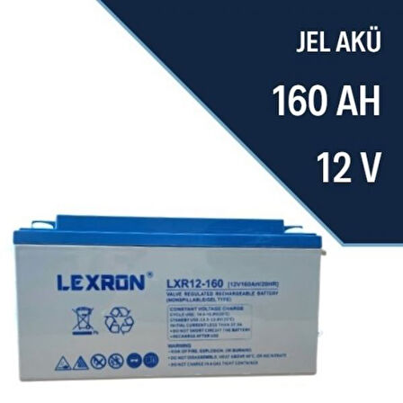 Lexron 12V 160 Amper Jel Akü